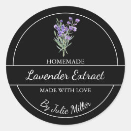 Etikett för enkel hemmaade Lavender Extract