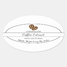 Etikett för enkelt extrakt av kaffe