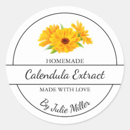 Etikett för enkelt hemmaade Calendula Extract