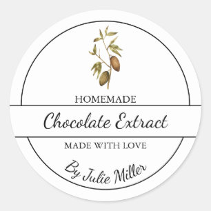 Etikett för enkelt hemmaat-chokladextrakt