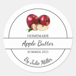 Etikett för enkelt Homemade Apple Butter