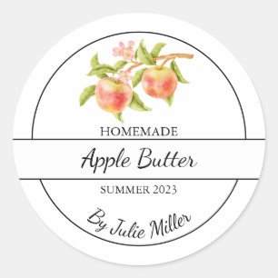 Etikett för enkelt Homemade Apple Butter