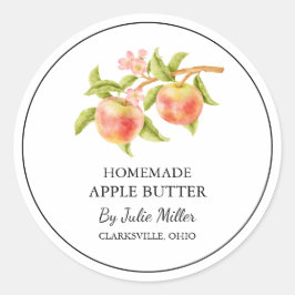 Etikett för enkelt Homemade Apple Butter
