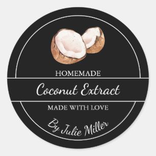 Etikett för enkelt Homemade Coconut Extract