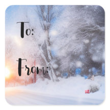 Etikett för etikett för årstorgen på sunt vinterda