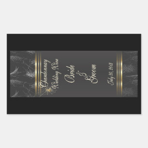 Etikett för etikett för Elegant bröllop Vin