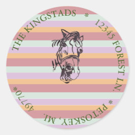 Etikett för etikett för laduskkonfektion