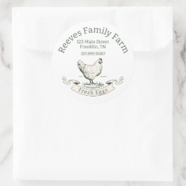 Etikett för etikett på äggkartongen