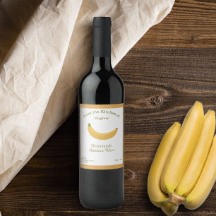 Etikett för etiketten Rustic Banana Vin Flaska