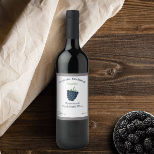Etikett för etiketten Rustic Blackberry Vin Flaska