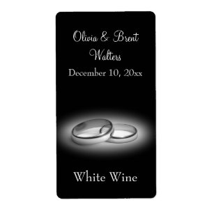 Etikett för evighetbröllopvin (svarten) fraktsedel
