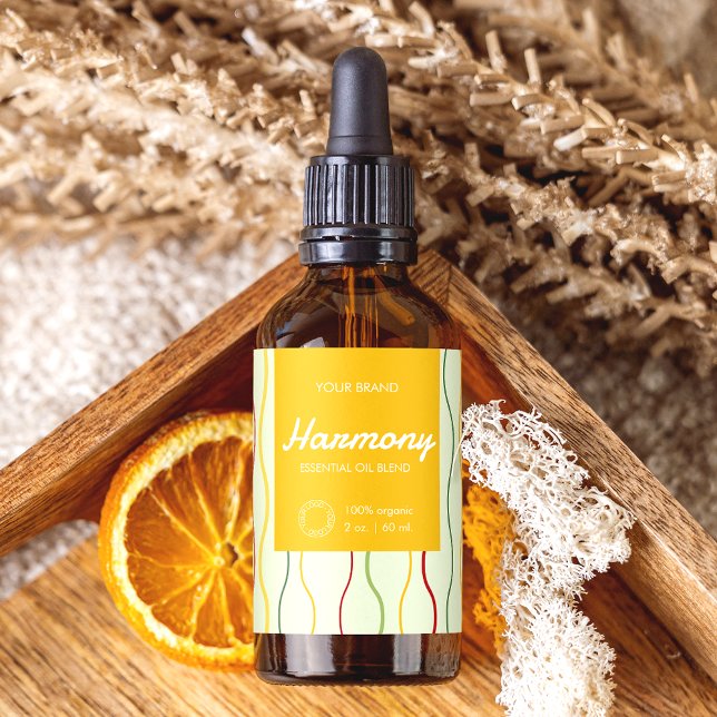 Etikett för färglöst Linjer-kosmetisk dropper-Flas Fraktsedel (Skapare uppladdad)