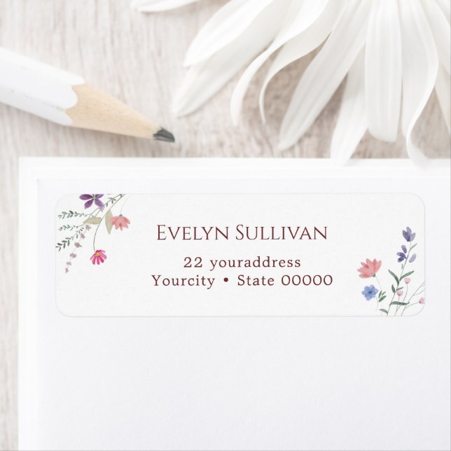 Etikett för färsk jokerfärg för returadress (Insitu)