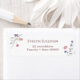 Etikett för färsk jokerfärg för returadress returadress etikett