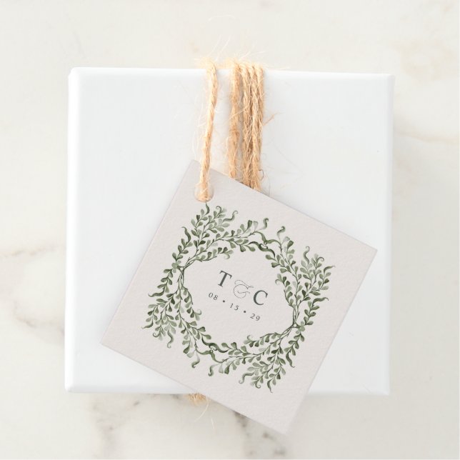 Etikett för favoriter i Bröllopsfesten Sage Garden (På plats)