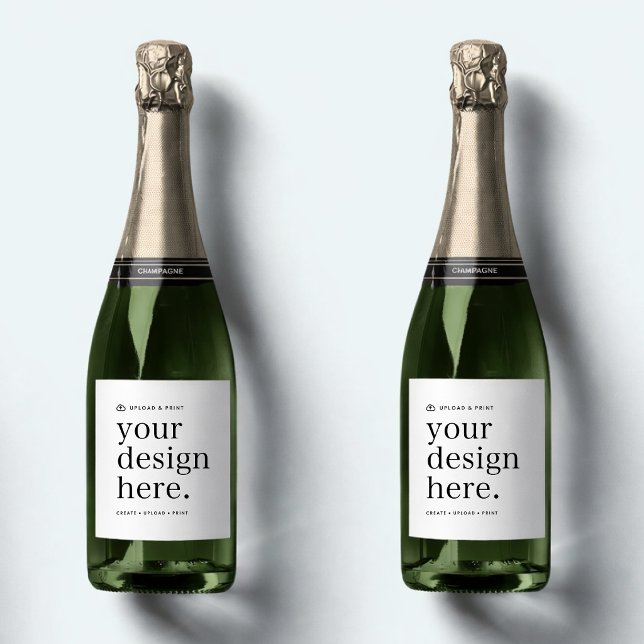Etikett för flaska Din design uppladdning (Versatile bottle label wraps for business, weddings, special occasion events & more!)