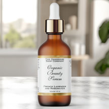 Etikett för flaska med dropppipett från White & Go