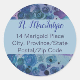 Etikett för försegling av konstnärligt Lila (20)