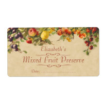 Etikett för fruktskanning