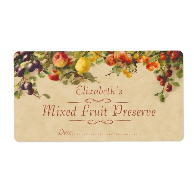 Etikett för fruktskanning fraktsedel (Framsidan)