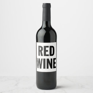Etikett för Generic Red Vin