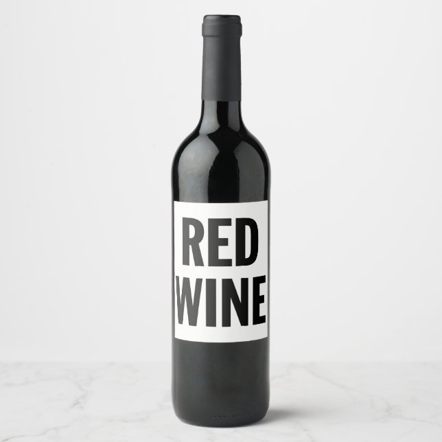 Etikett för Generic Red Vin (Framsida)