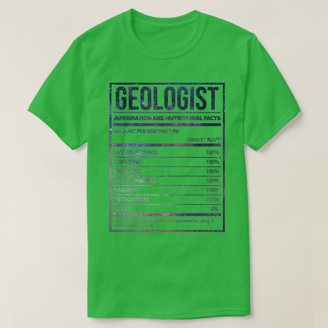 Etikett för geologistisk funny geologi för närings t shirt (Design framsida)