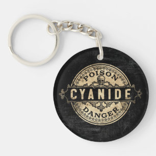 Etikett för gift för Cyanidevintagestil