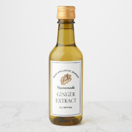 Etikett för Ginger Extract
