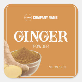 Etikett för Ginger Powder Spice