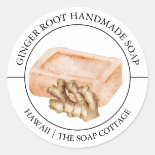 Etikett för Ginger Root Soap