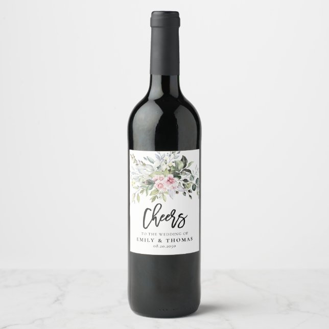 Etikett för Grey  Rosa Bröllop Vin (Framsida)