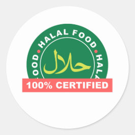 Etikett för halal Food Certificate