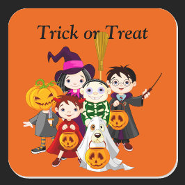 Etikett för halloween fest Favor Candy Bag-etikett