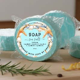 Etikett för havssalt tvål