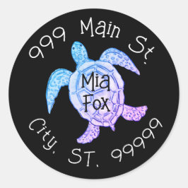 Etikett för havssköldpadda