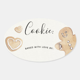 Etikett för Helgdag Cookie Exchange-etikett