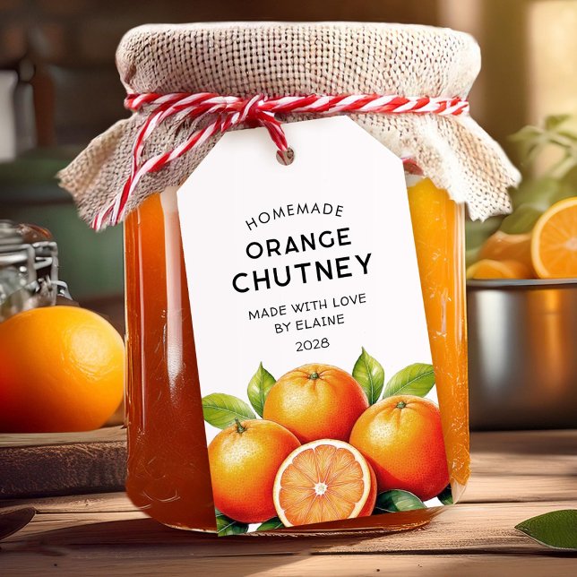Etikett för hemmaad orange chutney-panel (Skapare uppladdad)