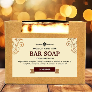 Etikett för hemmaad soap-etikett