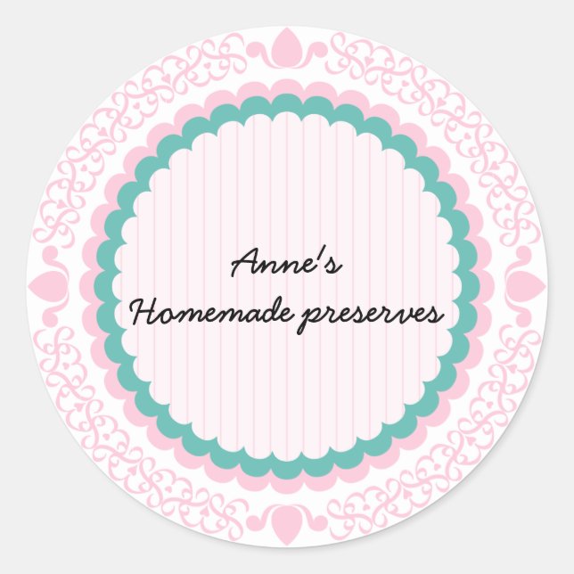 Etikett för hemmadeskonserver (Framsida)