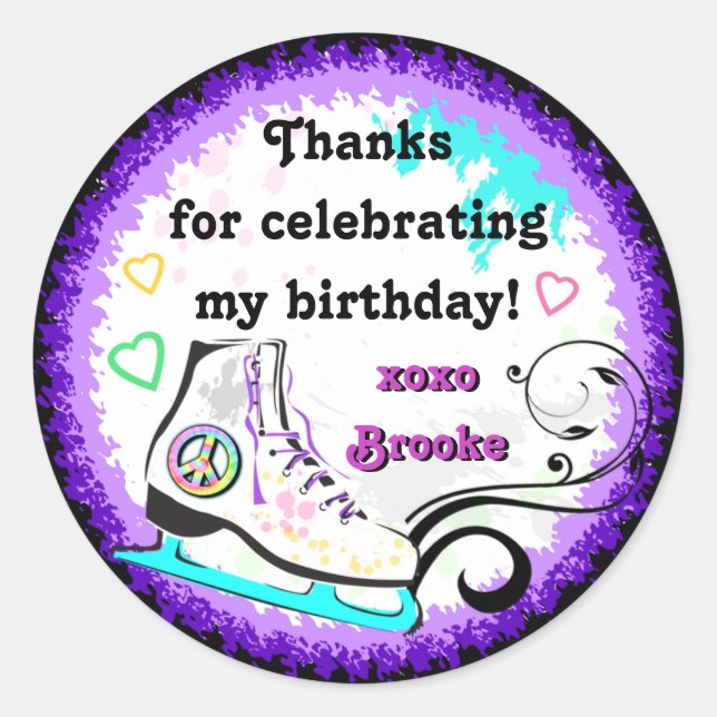 Etikett för höft och färgad isskiffer (Framsida)