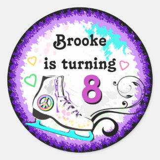 Etikett för höft och färgad isskiffer