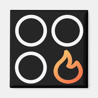 Etikett för Höger av frontbrons Magnet