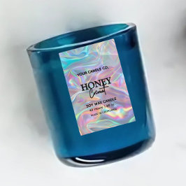 Etikett för holografiskt minimalistiskt Lodrät lju