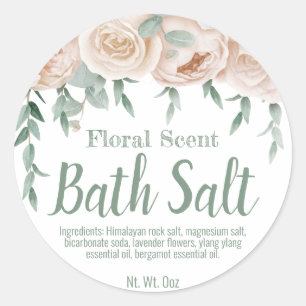 Etikett för homemade badsaltsoak