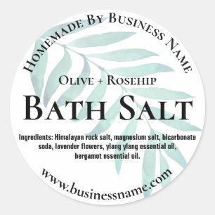 Etikett för homemade Bath Salt