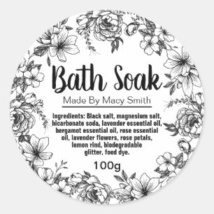 Etikett för homemade Bath Salt