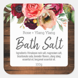 Etikett för homemade Bath Salt