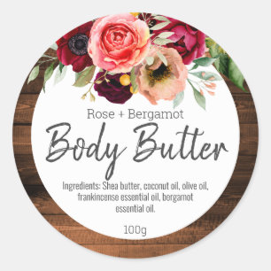 Etikett för homemade body Butter