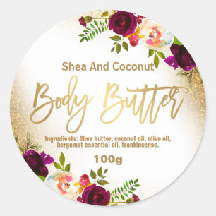 Etikett för homemade body Butter